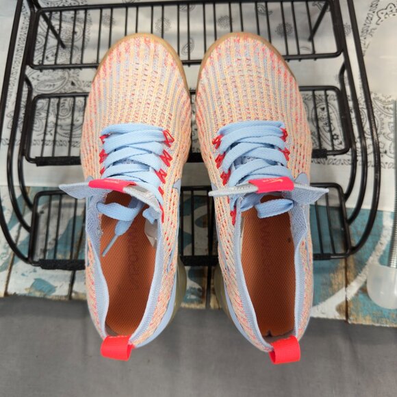Nike Air VaporMax Flyknit 3 Orange Running Shoes Sneakers Women's Size 5.5 - Picture 8 of 9
